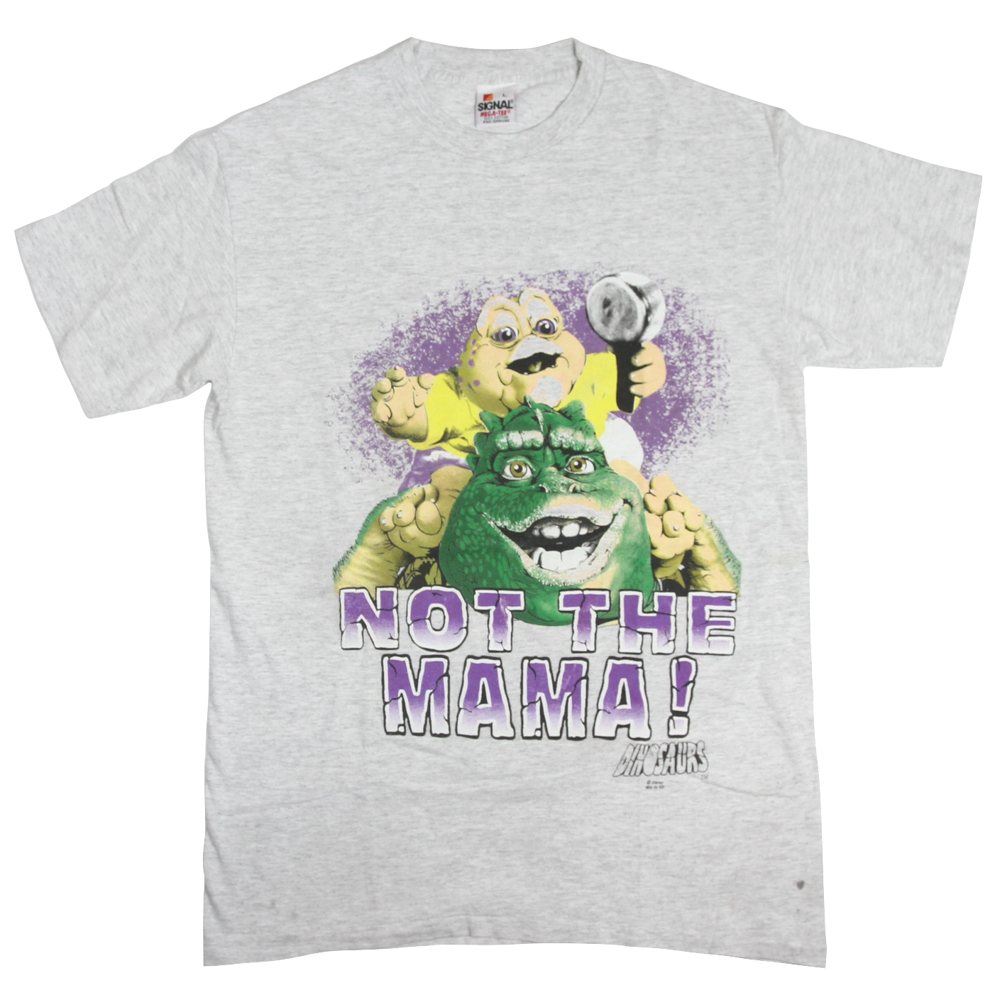 USED【L】Vintage 90s TV Drama Dinosaurs 恐竜家族 Tee / SIGNAL MEGA-TEE ©️Disney