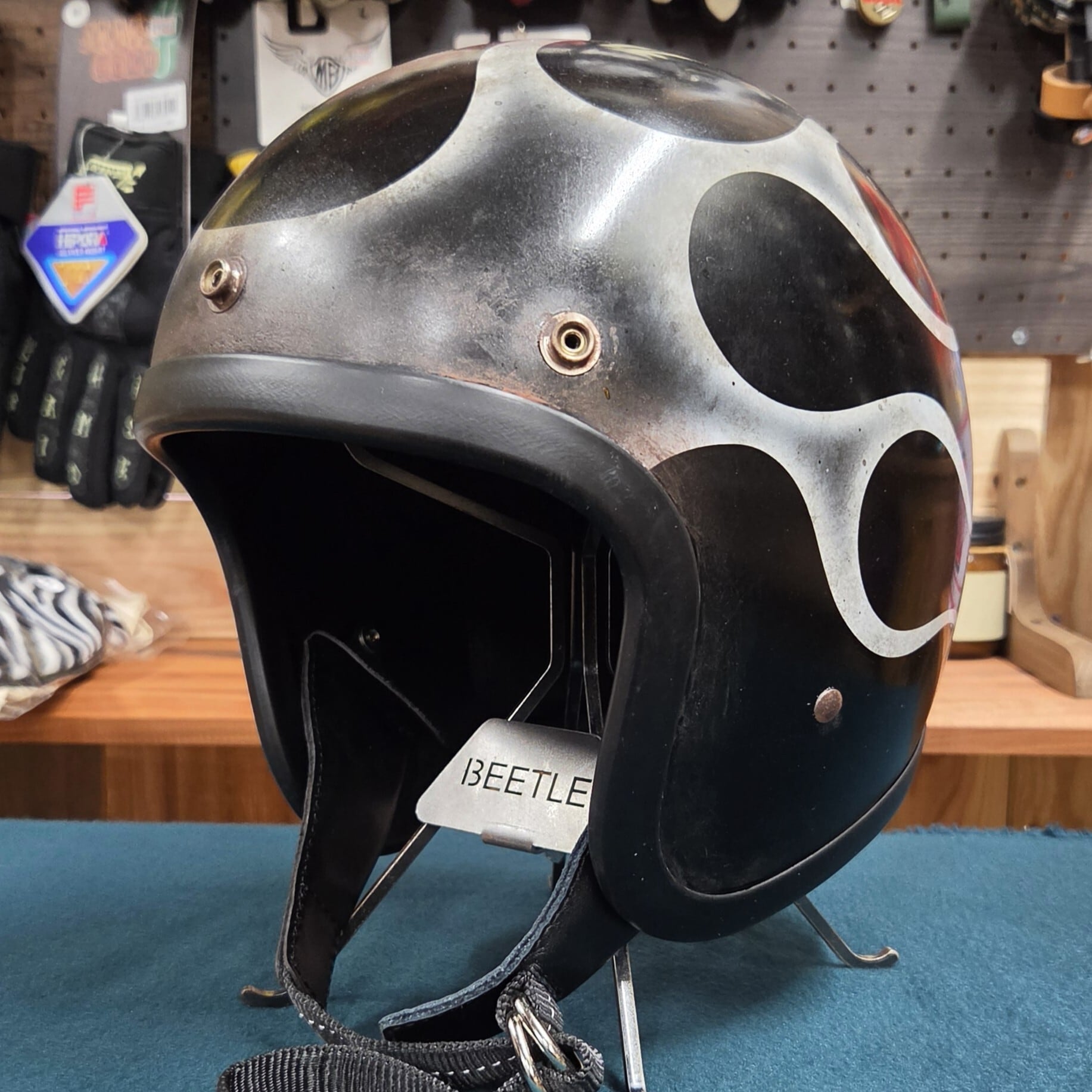 一点限り【aging paint helmet⑭】OCEAN BEETLE MTX ※サイズ変更可能