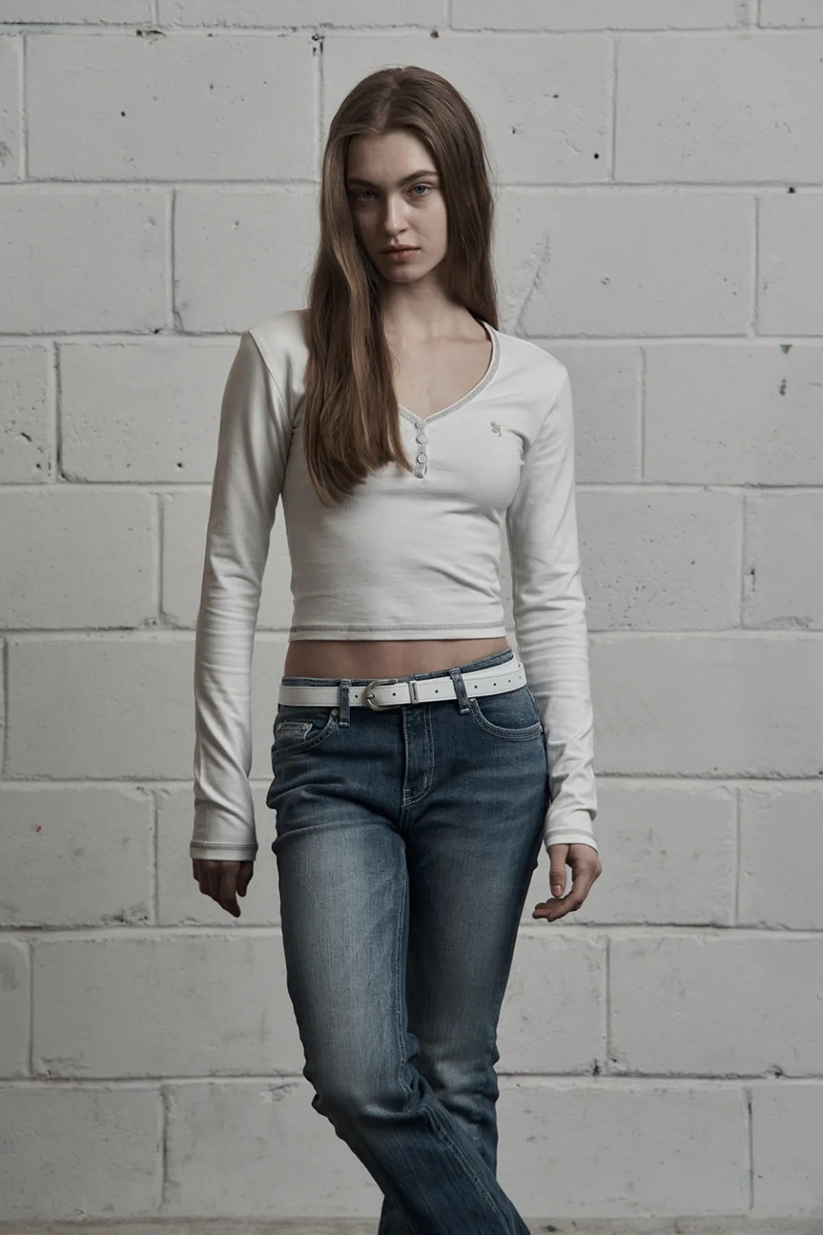 ☆IVE リズ 着用！！【SYNERJYN】WRINKLE CAT WASHING DENIM PANTS