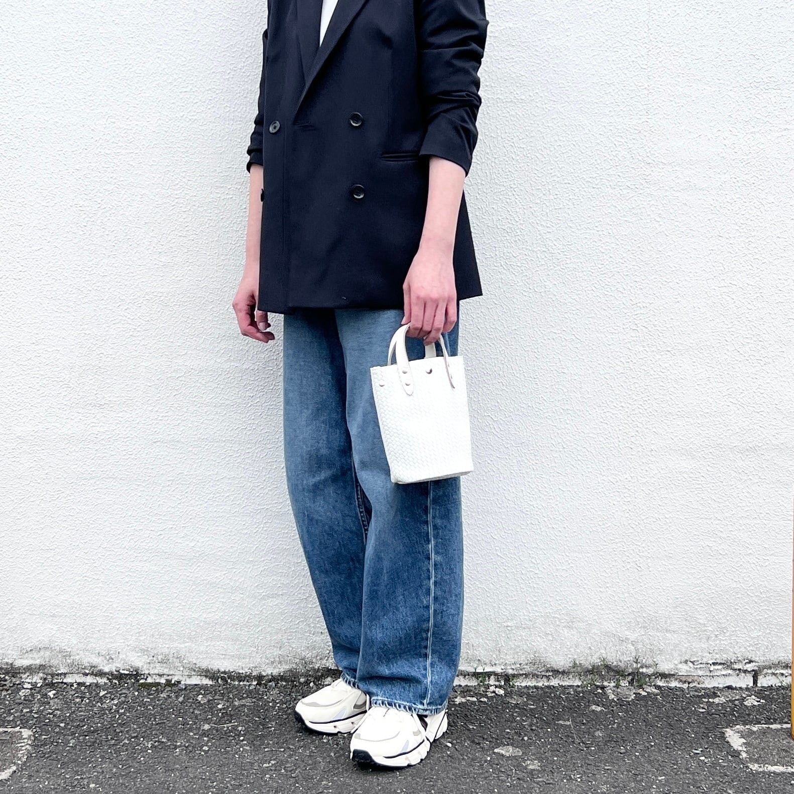 型押しメッシュレザー バケツバッグミニ 本体 | CUSTOM BAG Milih