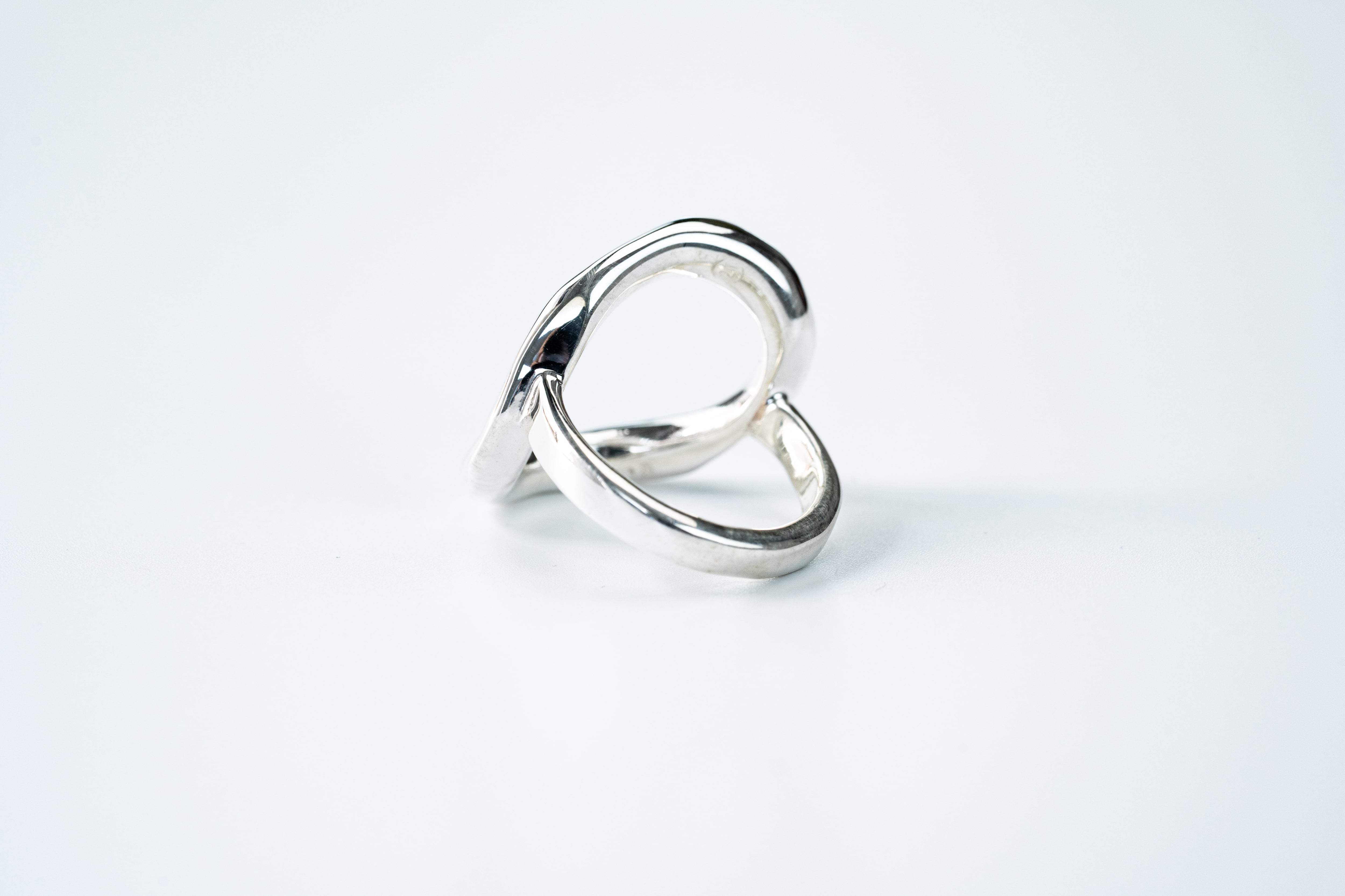 R-062 See through curve ring L | WAKAN SILVER SMITH online store