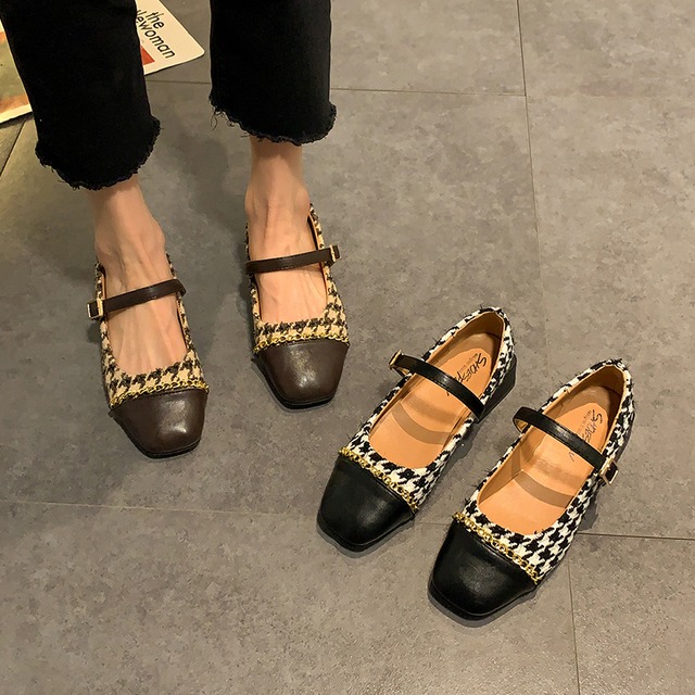 スプリングレッドスタンダード 靴 シューズ レトロ 春物 スクウェア 部族の婦人靴38926259559