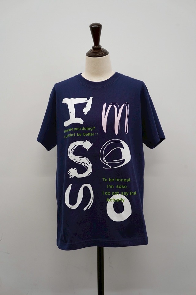 I‘MSOSO　TEGAKI PRINT TS