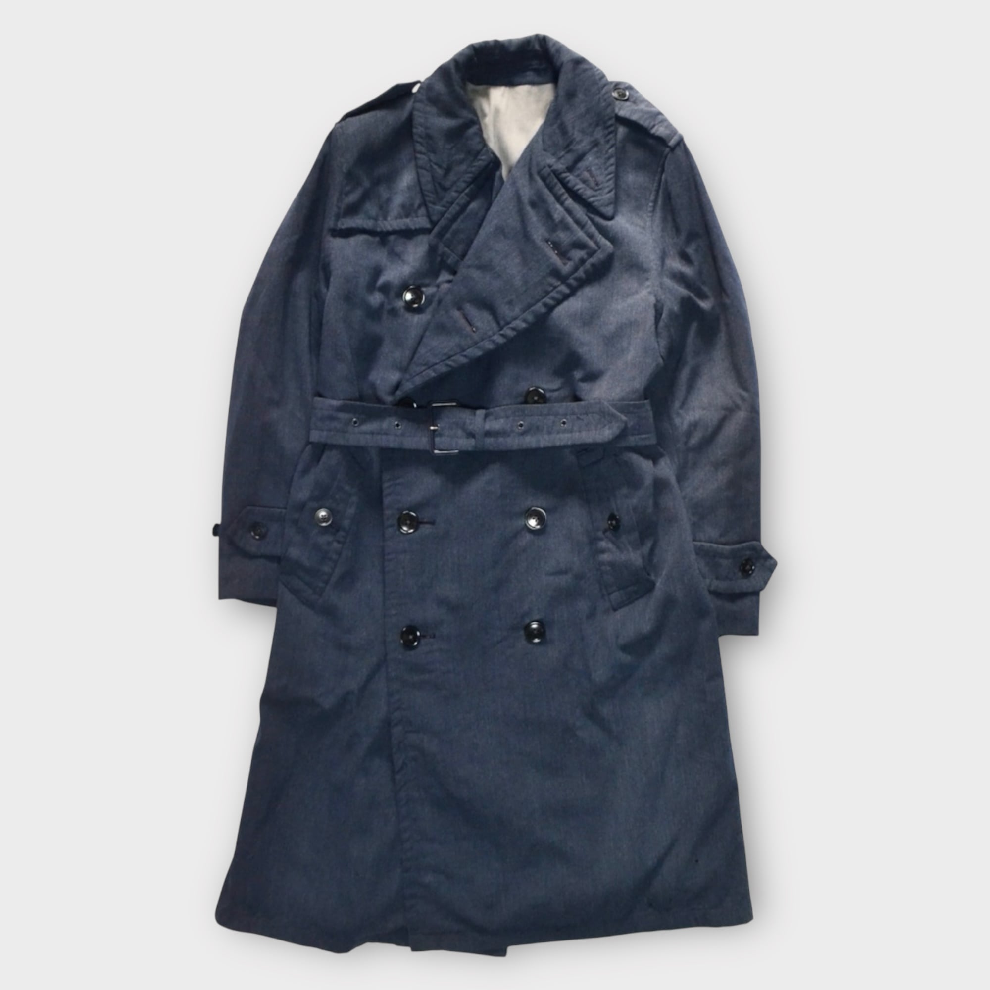 60's Royal Air Force Wool Gabardine Trench Coat | Daily Dress Market