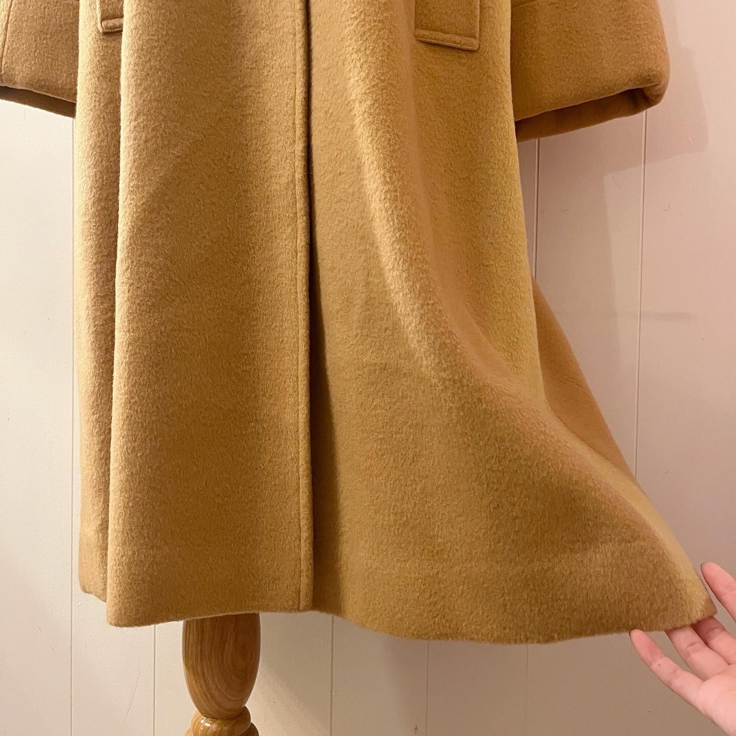 / camel beige raglan long coat