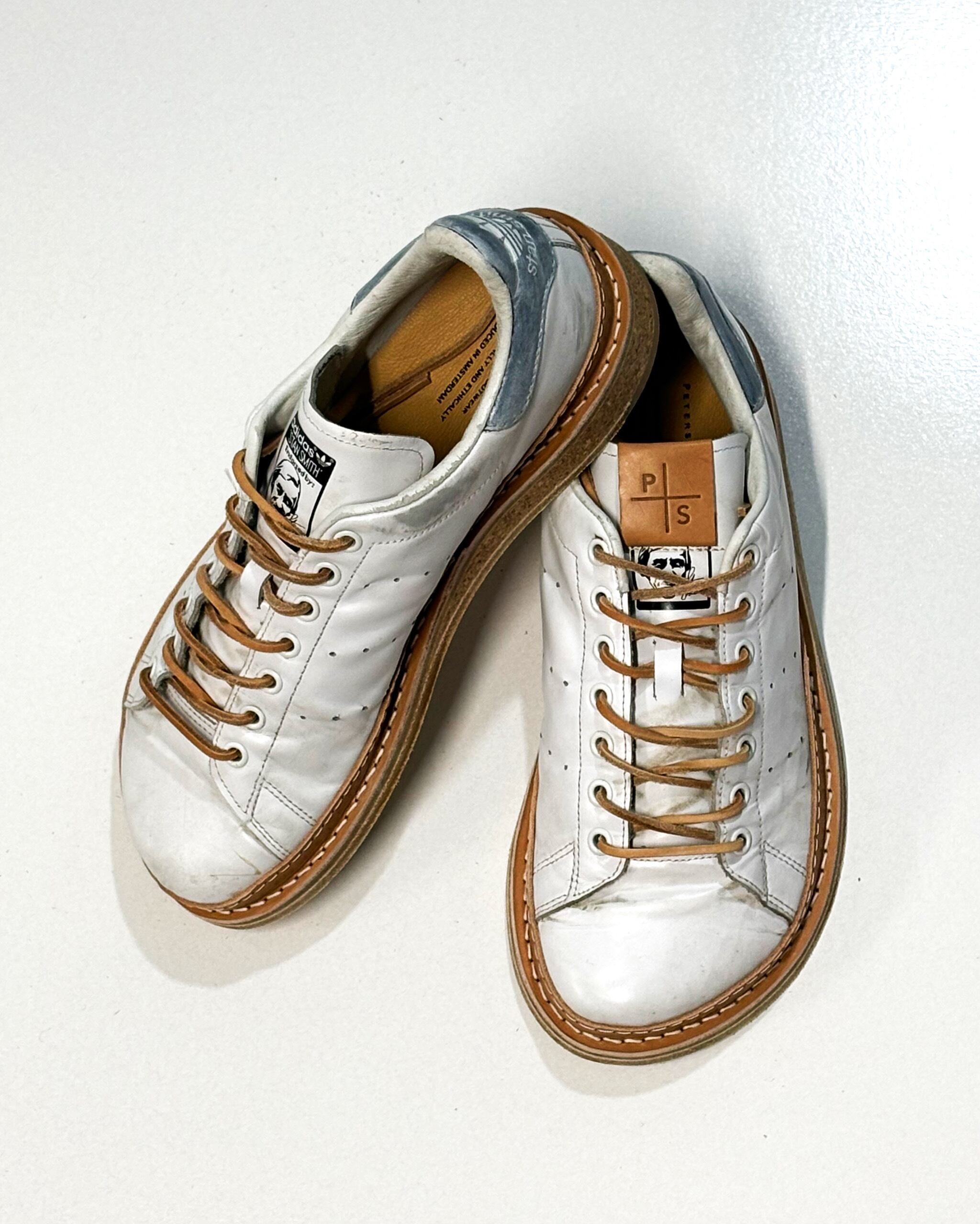 SIZE44 PETERSON STOOP black leather cork sneaker | THE WERK