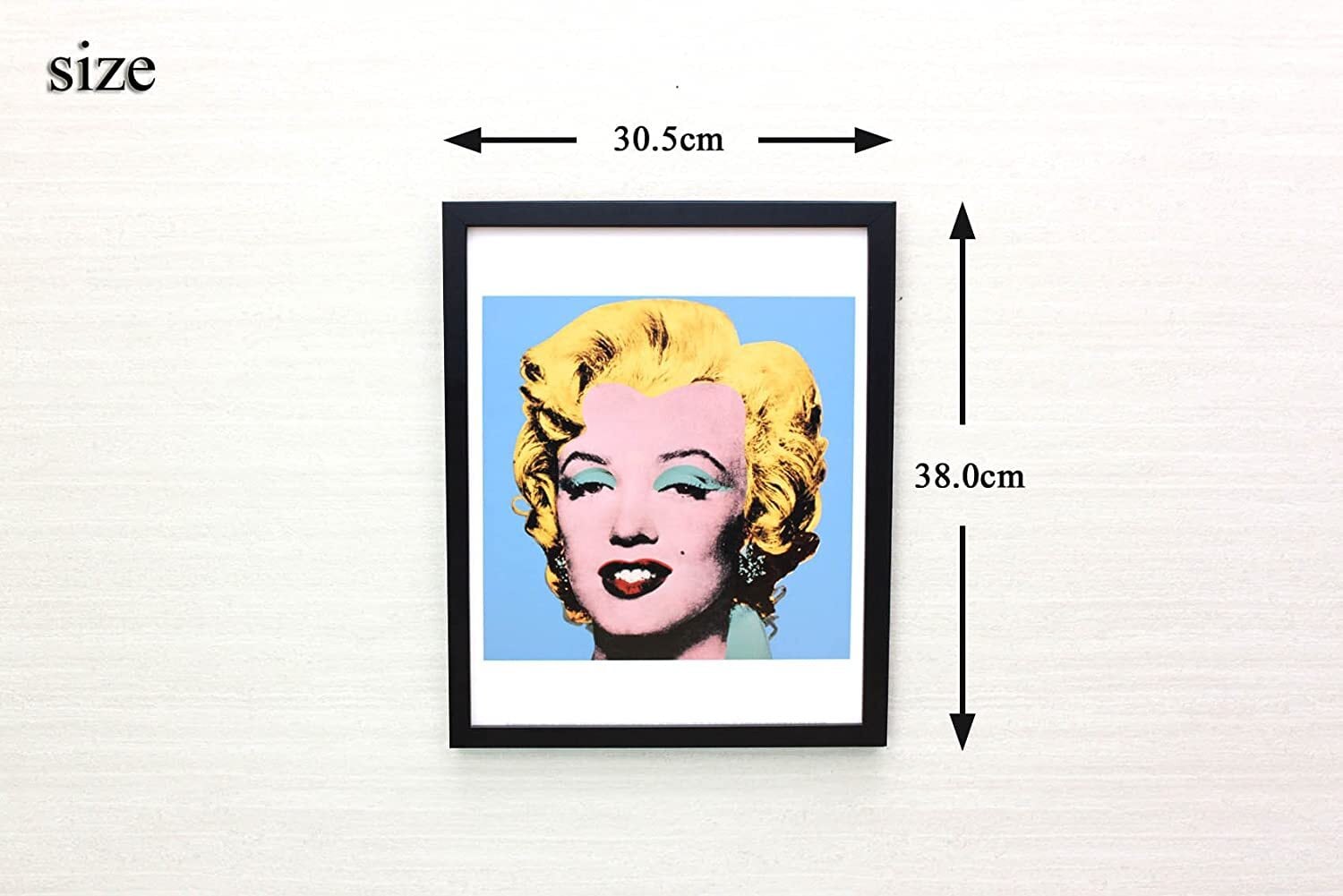 アンディ ウォーホル「マリリン モンロー(ショットブルー)1964」展示用フック付ポスター ポップアート 絵画