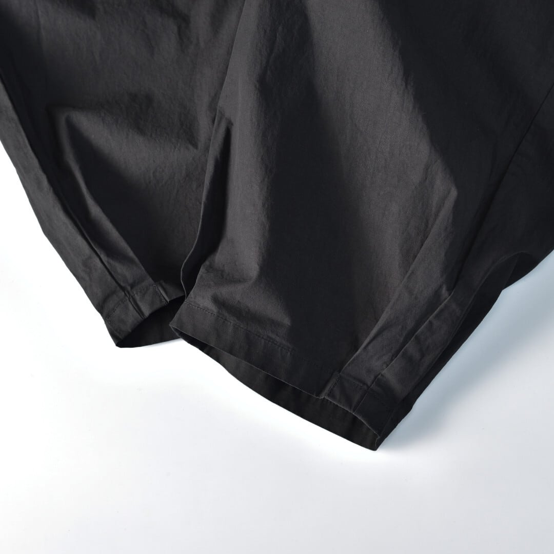 prit プリット オーガニックコットン裾タックバギーパンツ・クロ【送料無料】