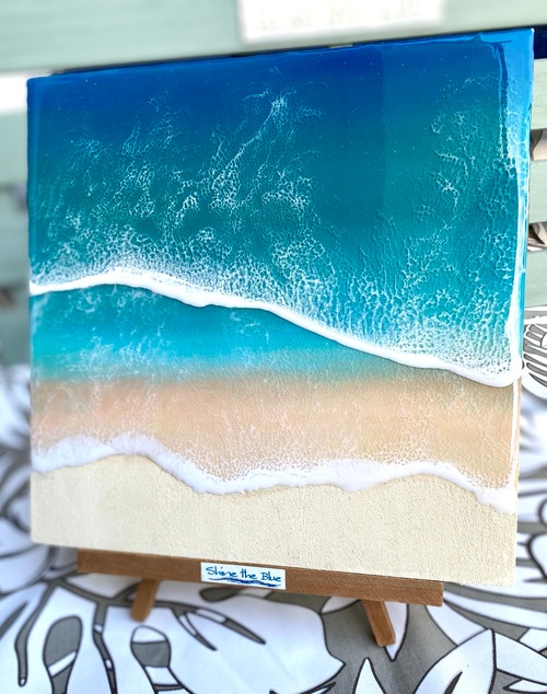 オーシャンレジンアートパネル