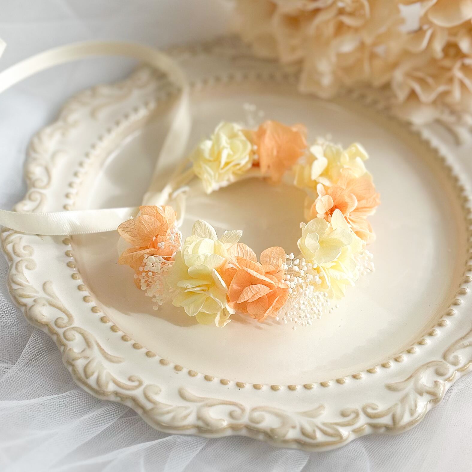 lemon orange 【ペット用花冠】