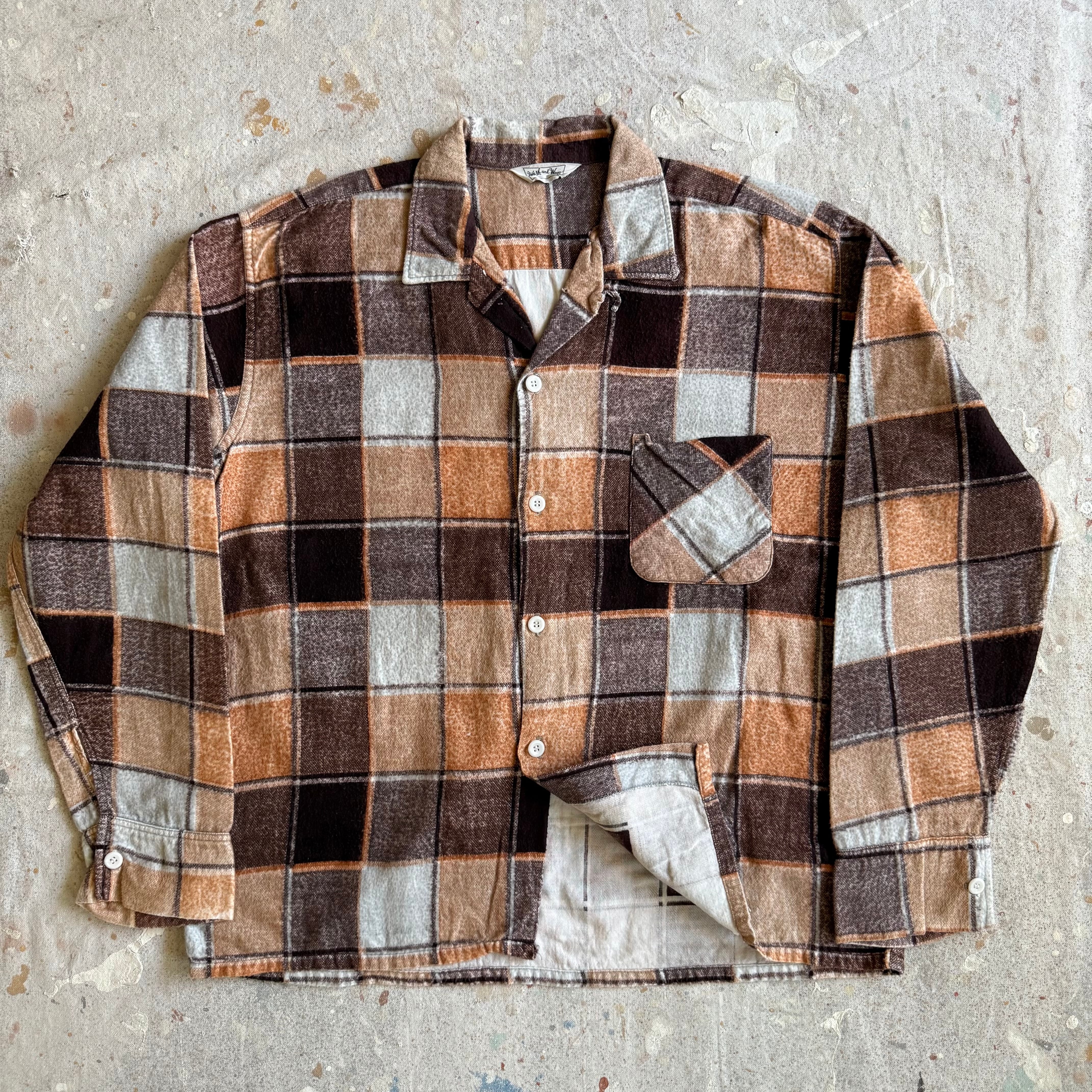1960s Flannel Shirts L位 Z162