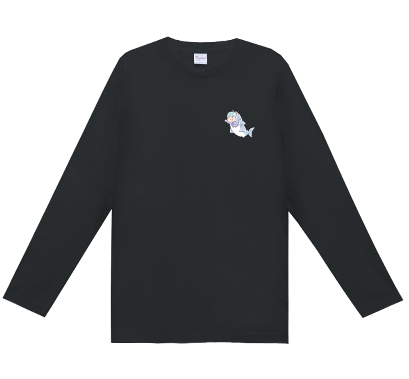 よっしぃオリジナル サメTシャツ ロンTブラック | 文武遊ちゃんねる