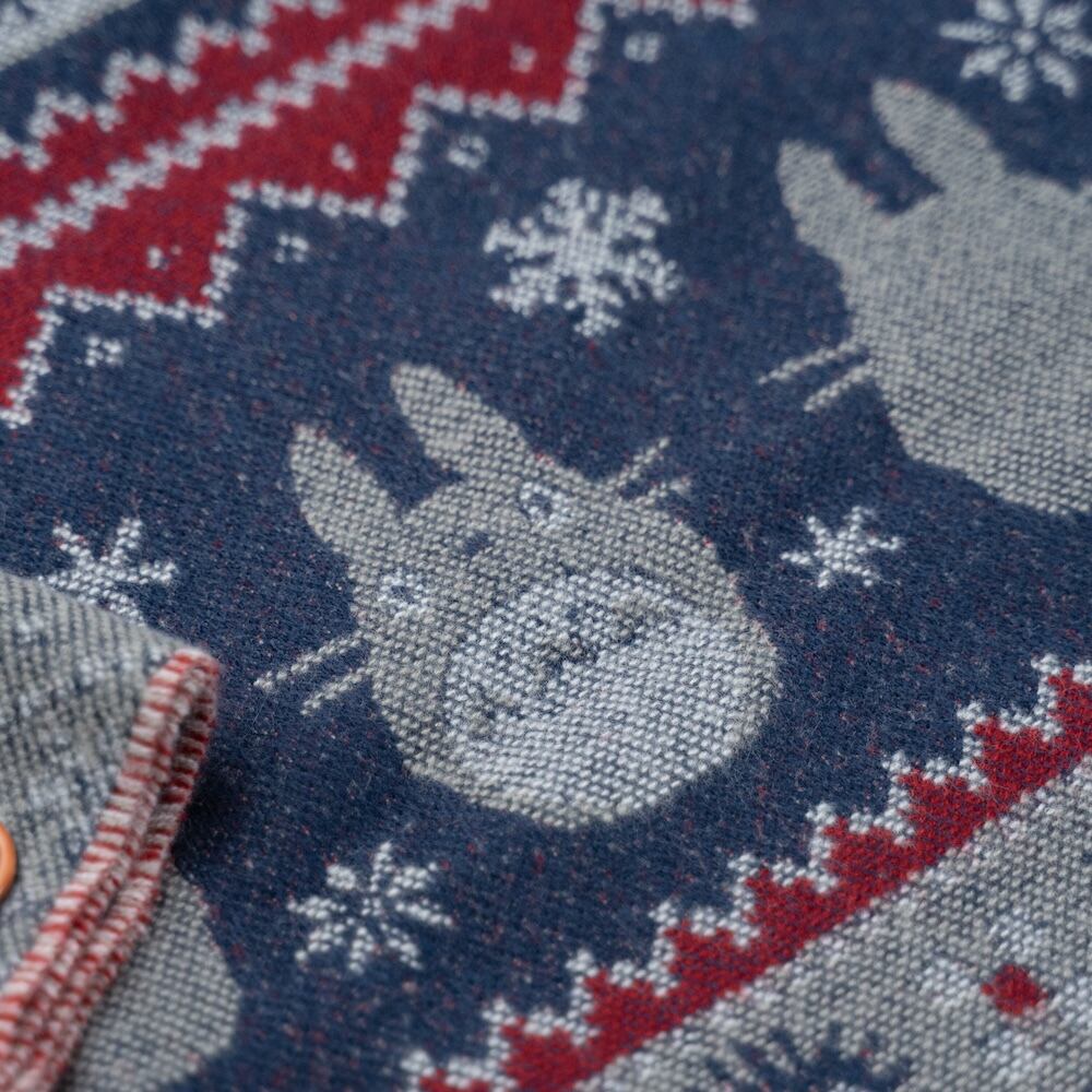 となりのトトロ ボタン付ストール 雪の結晶（8776） | すすのこ商店