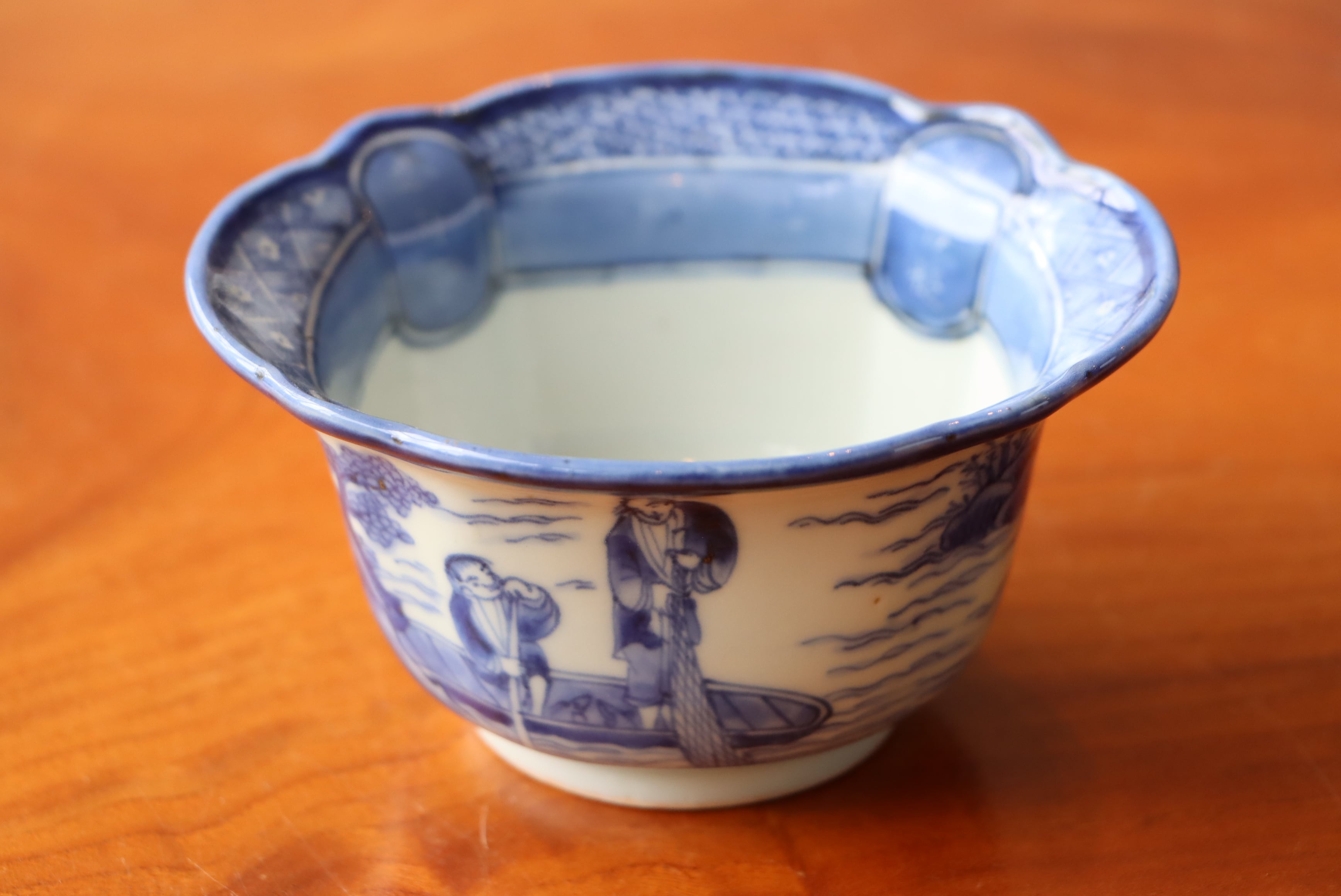 向付 古伊万里 染付 引網者 不得魚 暗浮遊 思有意 通りもの | (有)新原美術