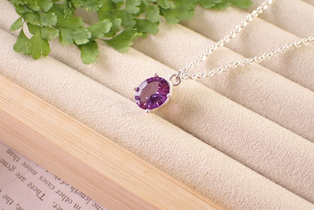 アメジストネックレス　1.53ct [D12‐155]