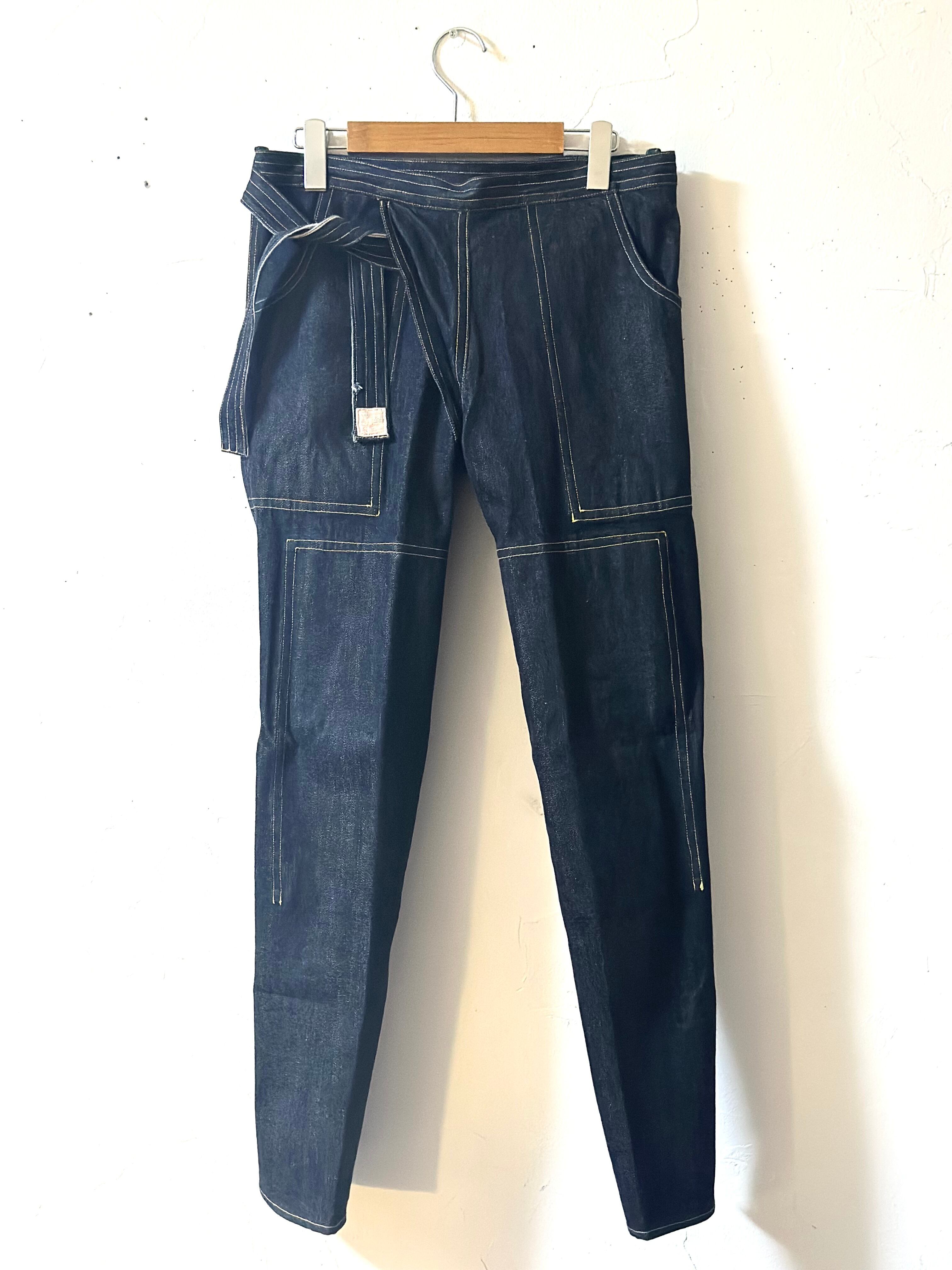 展示サンプル品特別価格! 股引き セルヴィッチデニム indigo 岡山デニム Sサイズ