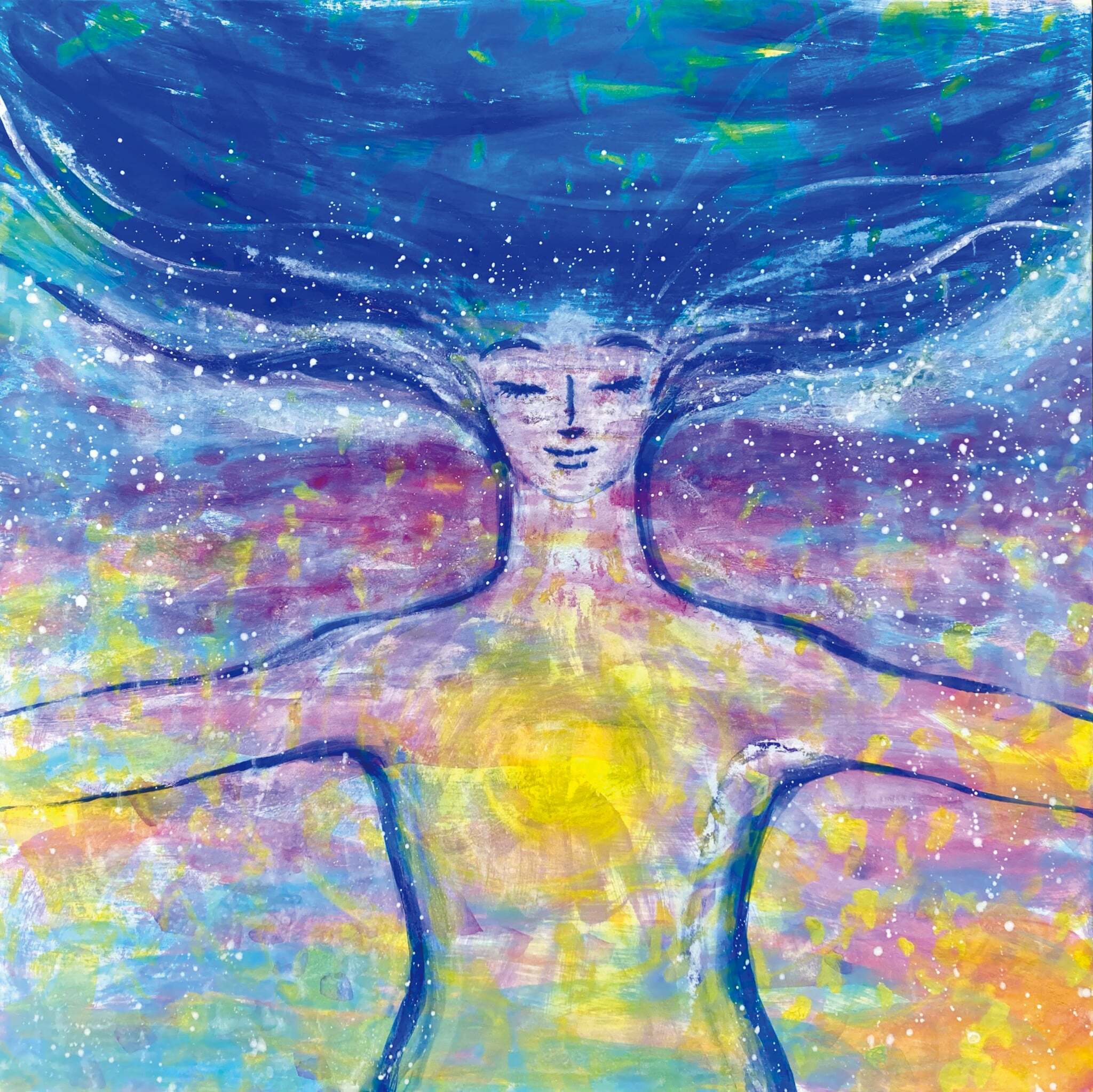 青山京古クリスタル女神の絵