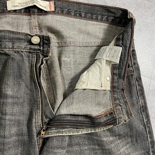 【W36 L30】 usa levi's 先染ブラック リーバイス 559 詳細写真11