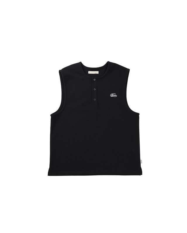 【#Re:room】HENRY NECK WAFFLE NO SLEEVE［REC880］