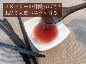 【スタンド容器】完全無添加・木苺バニラ蜜_送料無料（50g）バニラシロップ/シロップ/バニラビーンズ/製菓材料/バニラペースト/バニラエッセンス/ギフト