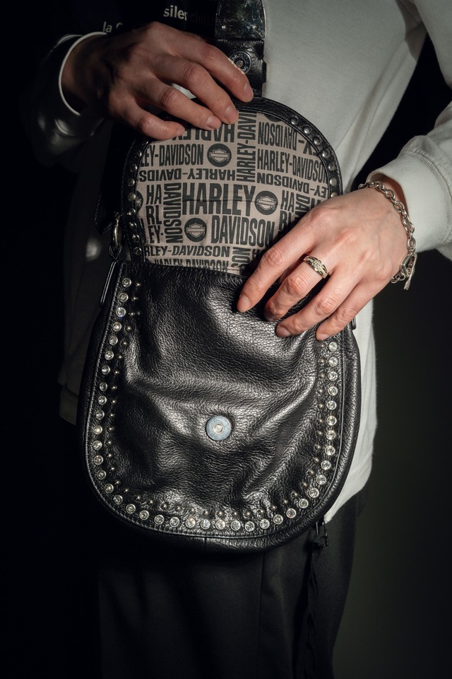 Y2K Harley-Davidson Crystal Western Shoulder
