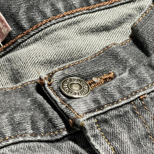 【W40 L32】 メキシコ製 usa levi's 先染ブラック 559 詳細写真8