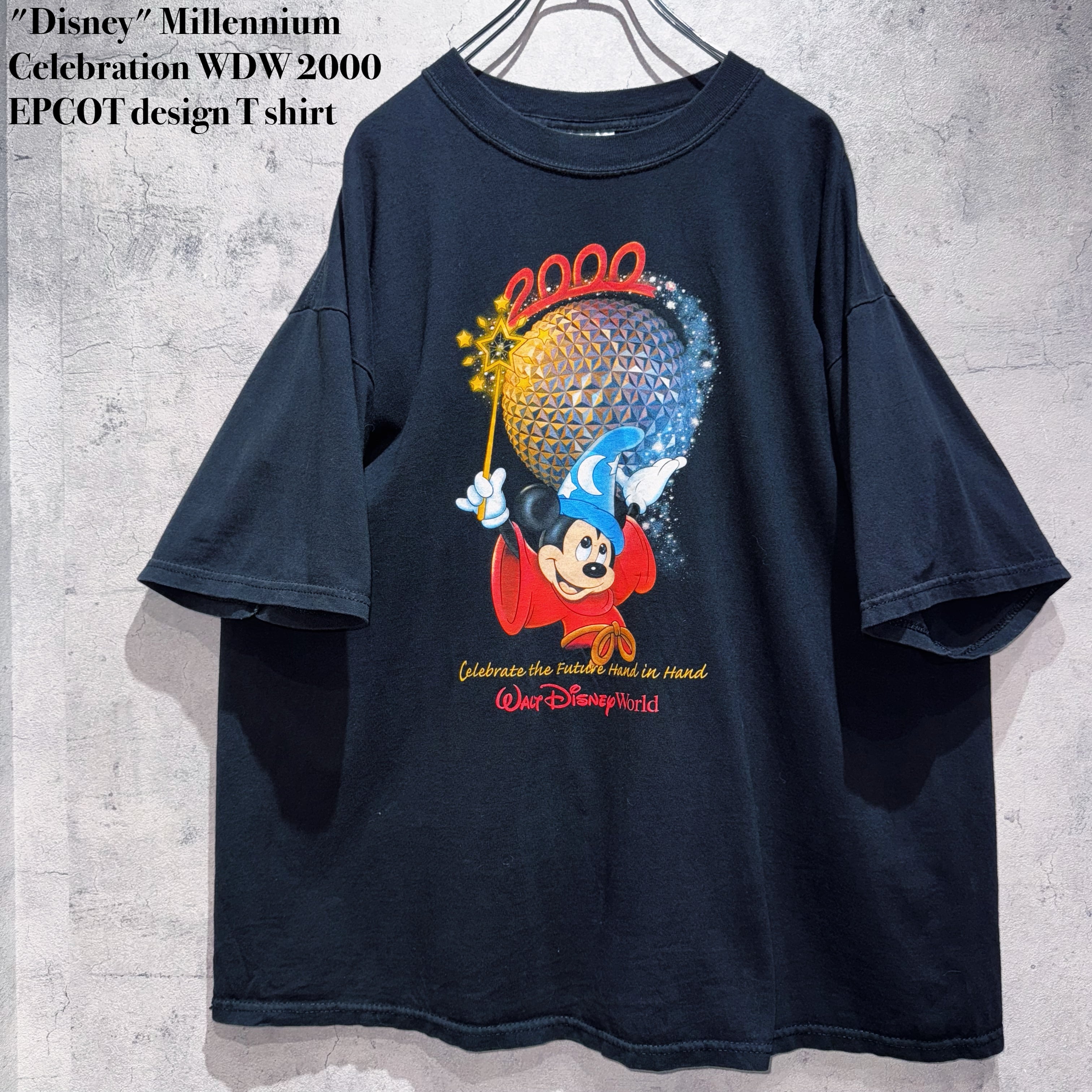 "Disney" Millennium Celebration WDW 2000 EPCOT design T shirt