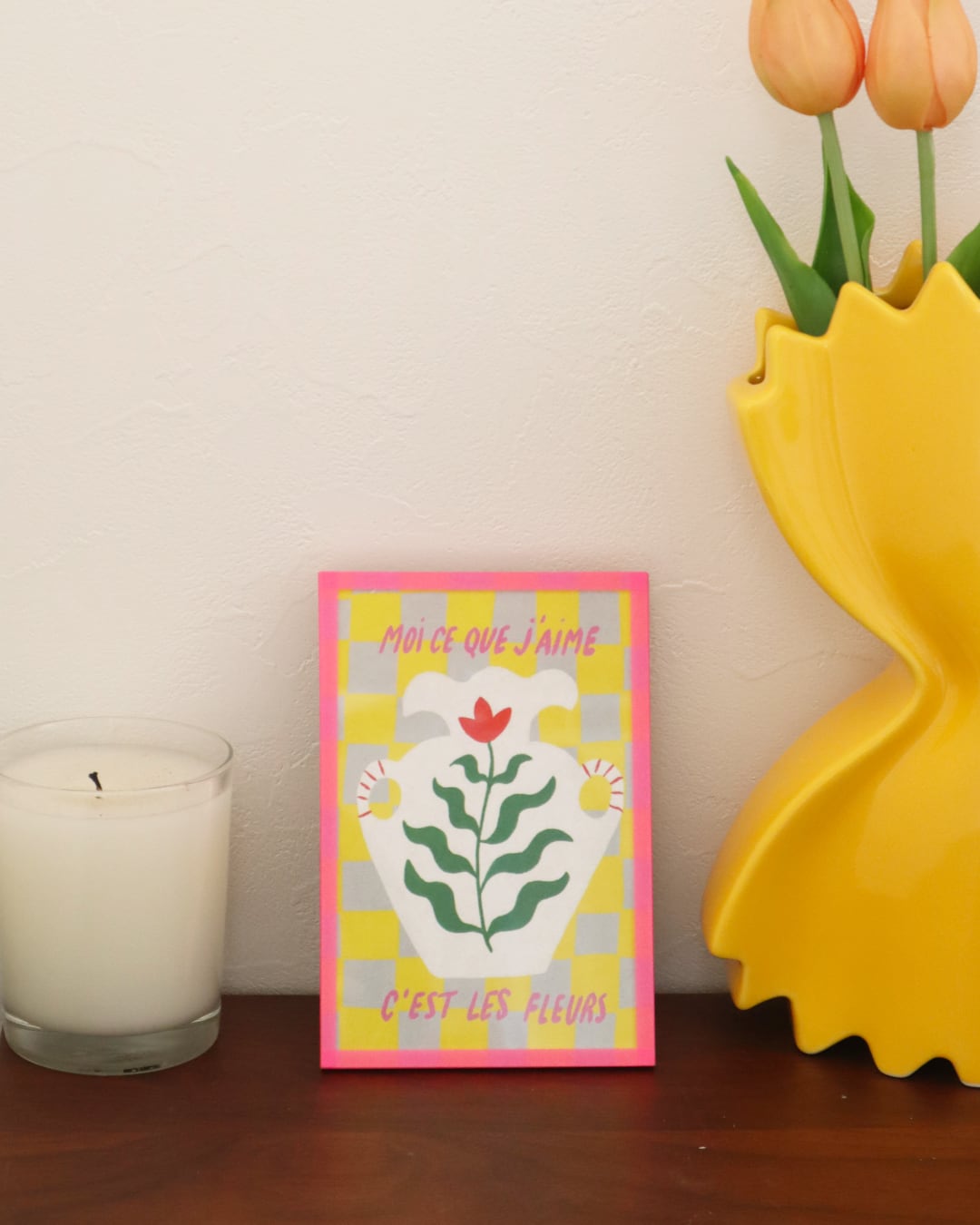 【直輸入】アパルトマンのように飾るアートボード - LES FLEURS お花