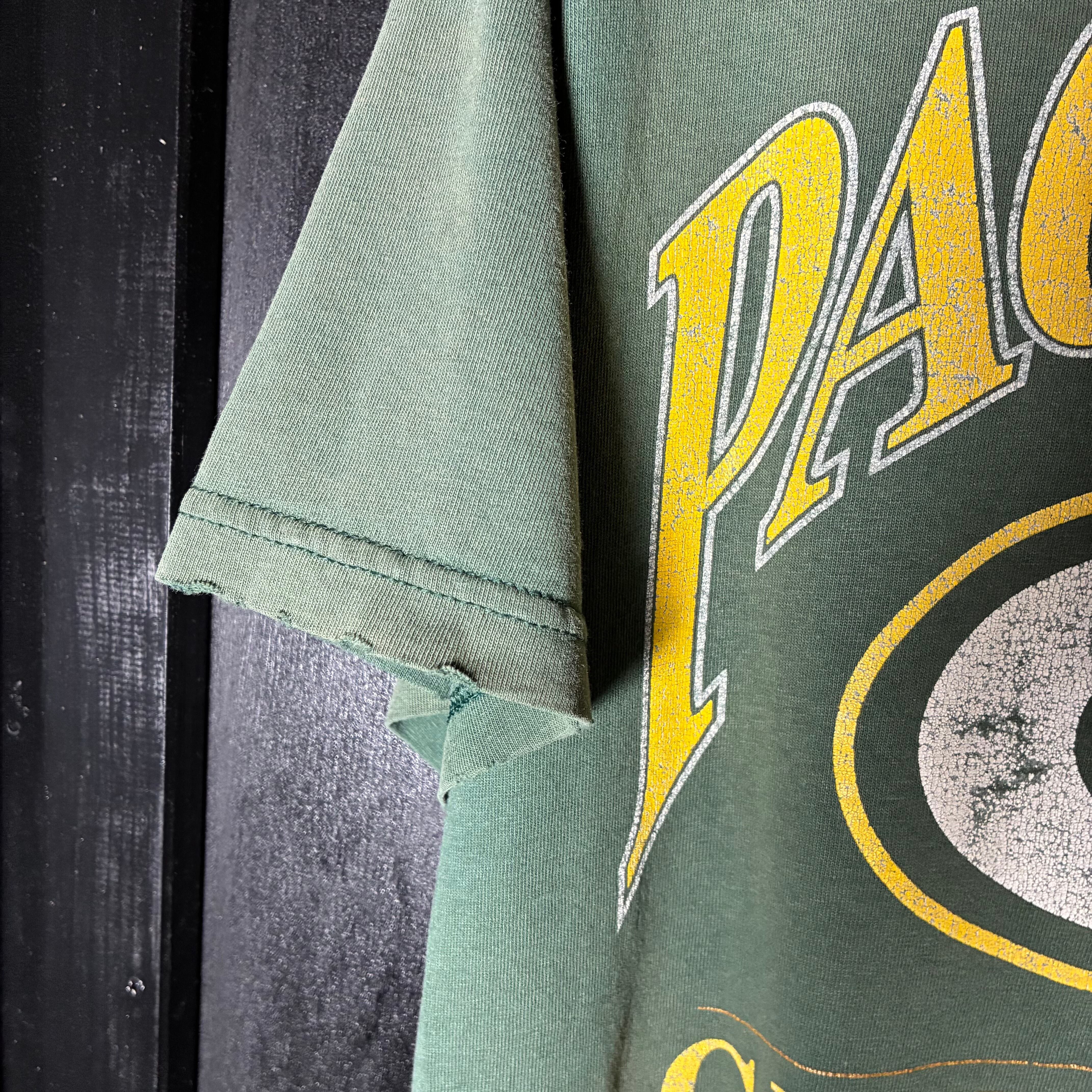 90s USA】Lee NFL PACKERS Faded tee リー ボロTシャツ グリーンベイ