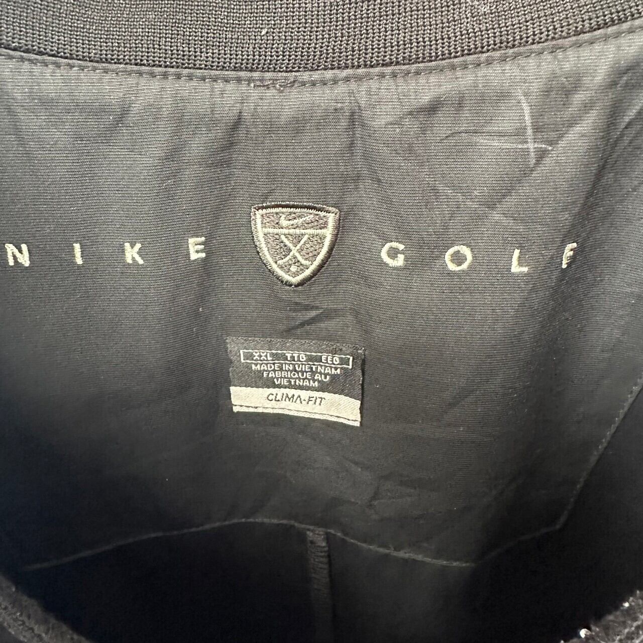 NIKE golf ナイキゴルフ ナイロンジャケット ゲームシャツ 刺繍