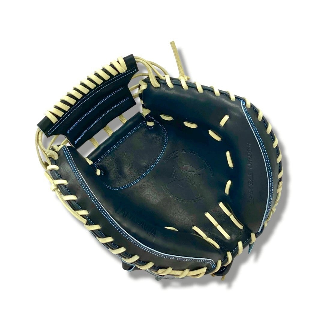 【硬式】玉澤 キャッチャーミット TKC-TLS2DX型 右投げ(本体:Nブラック×キャメル)|タマザワ_02