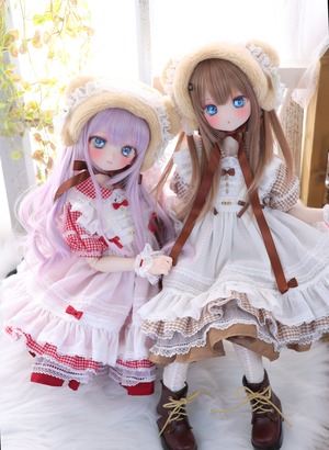 ハニベア・ピクニックセット（レッド）｜Mini Dollfie Dream ・ 1/4TinyFox PEKO・KUMAKO