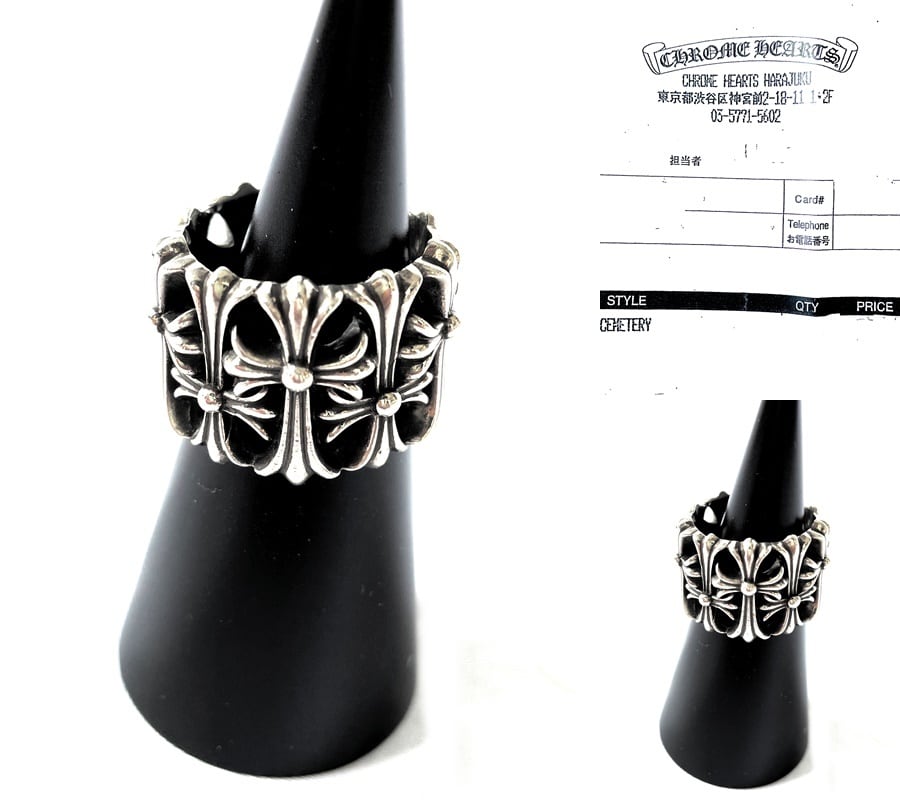 CHROME HEARTS クロムハーツ 名作 セメタリークロスリング SV925 CHROME HEARTS クロムハーツ 名作 セメタリークロスリング SV925