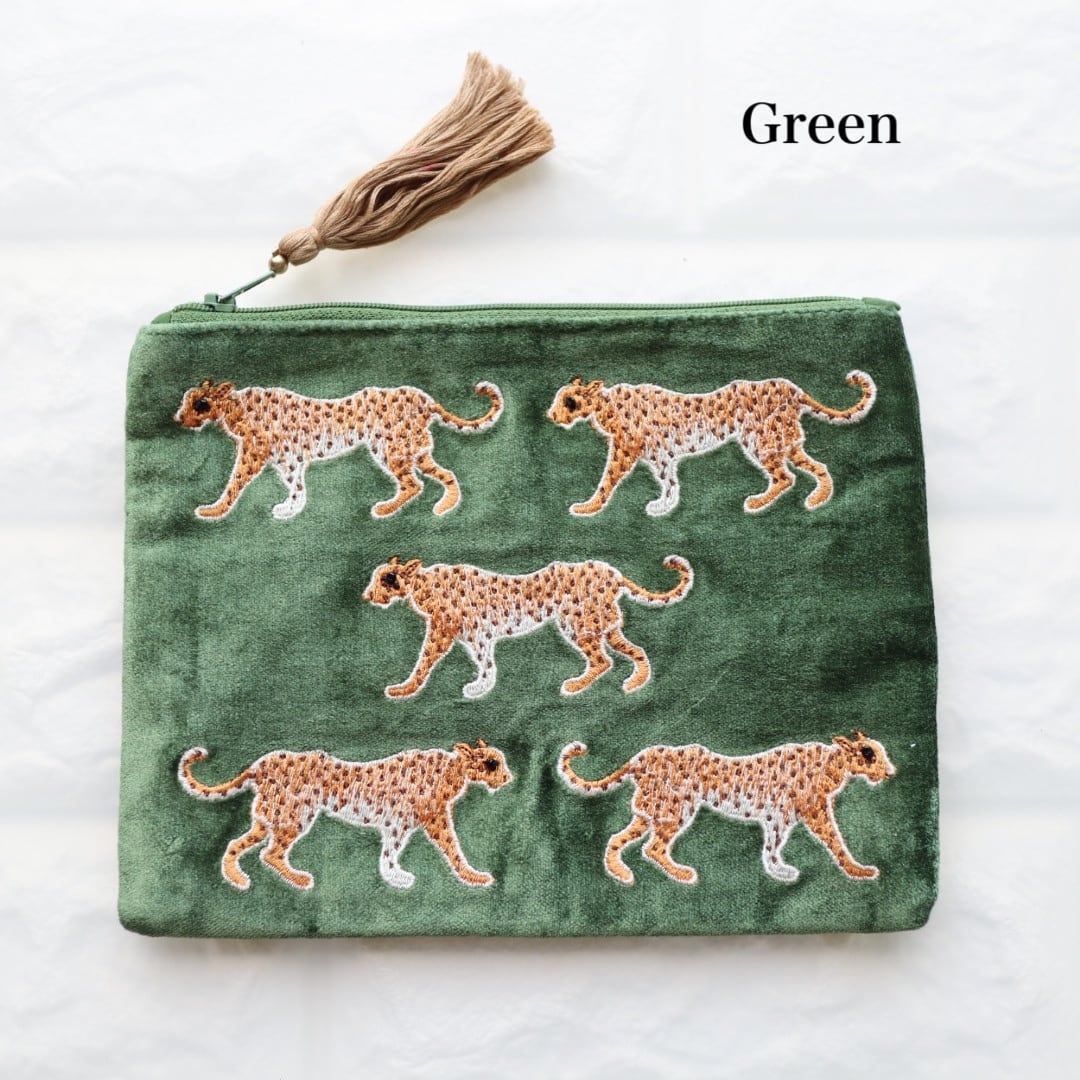 ベロア刺繍ポーチ | SPARROWS