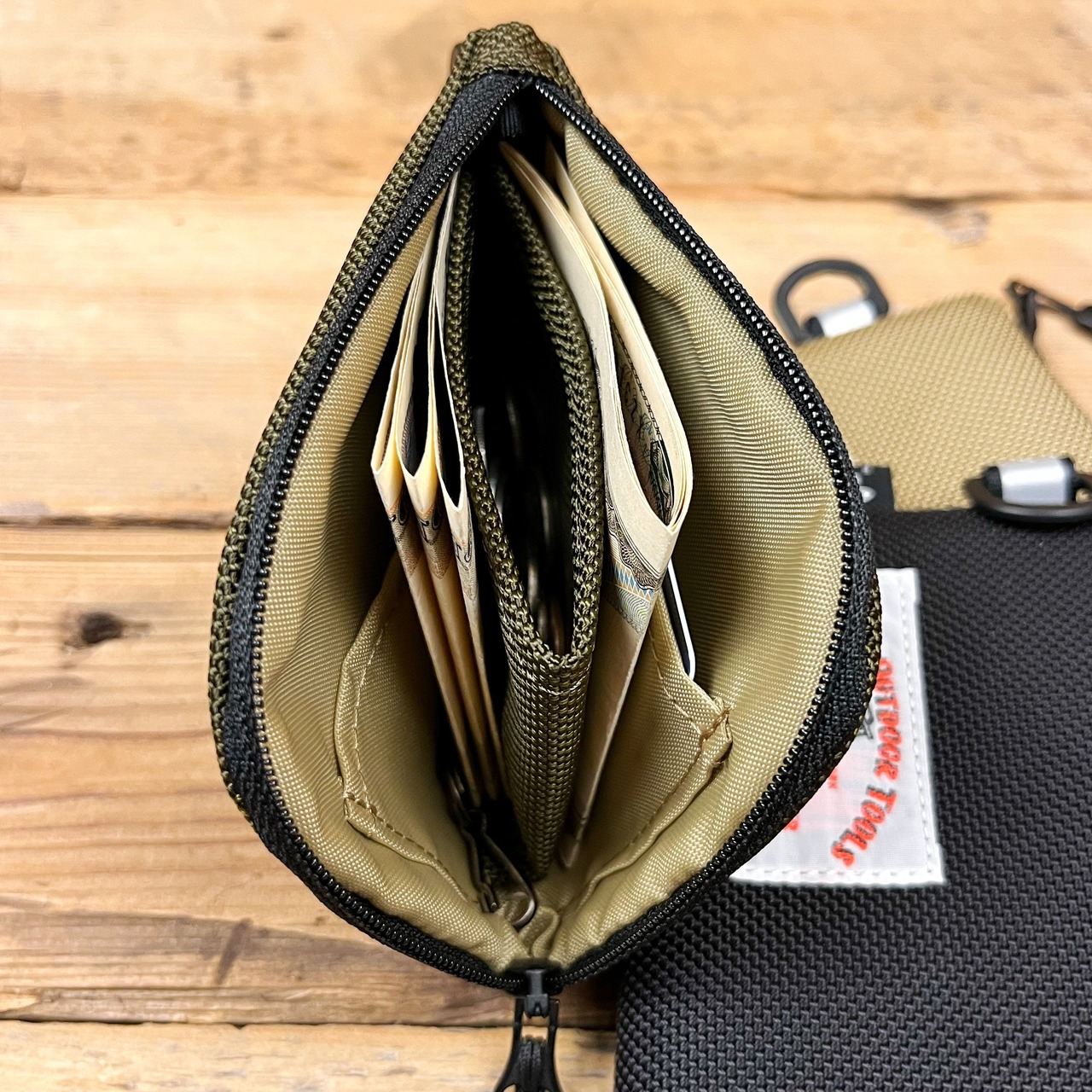 防弾チョッキ素材の極厚ミニ財布「野レット」1680Dバリスティックナイロン　日本製 - 9