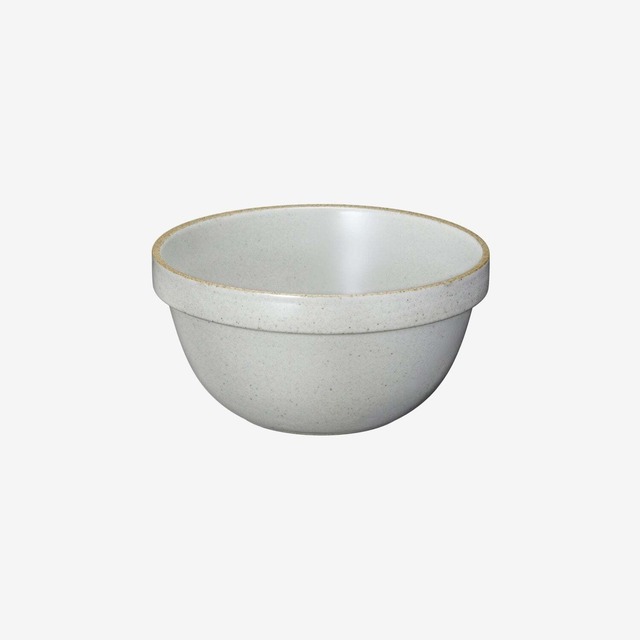 HasamI Porcelain (ハサミポーセリン) Semi Deep Round Bowl (Clear / グレー) 【145×72】HPM048