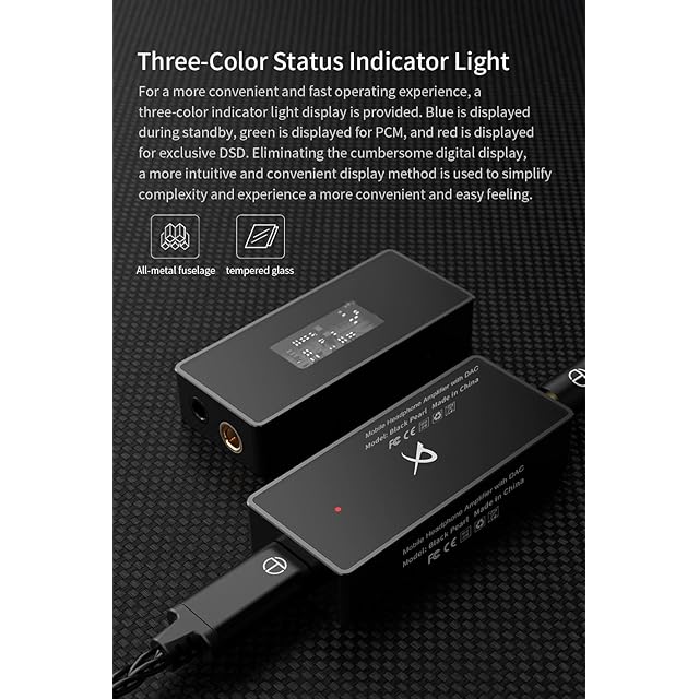 TRN BlackPearl 小型アンプ DAC スマホ AMP 【ハイレゾ対応】 32bit