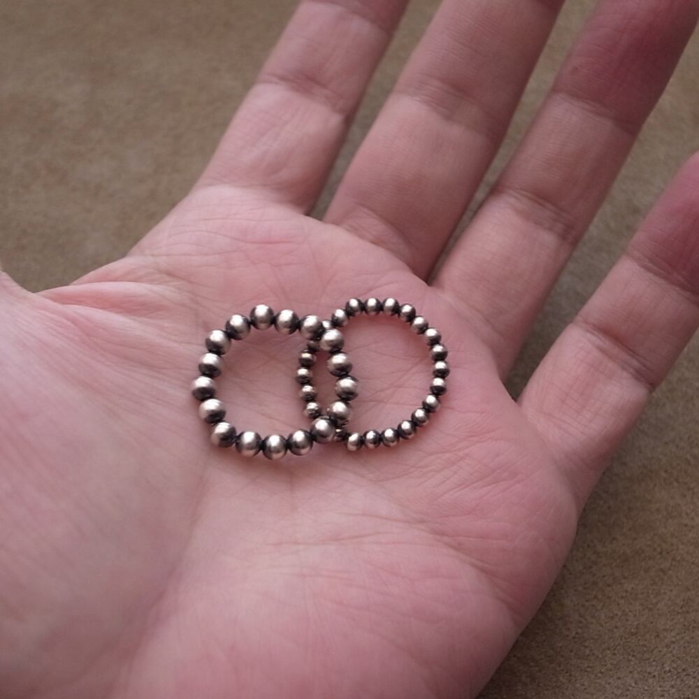 SILVER925 3mm NAVAJO PEARL RING | ROSETTAPRAYER