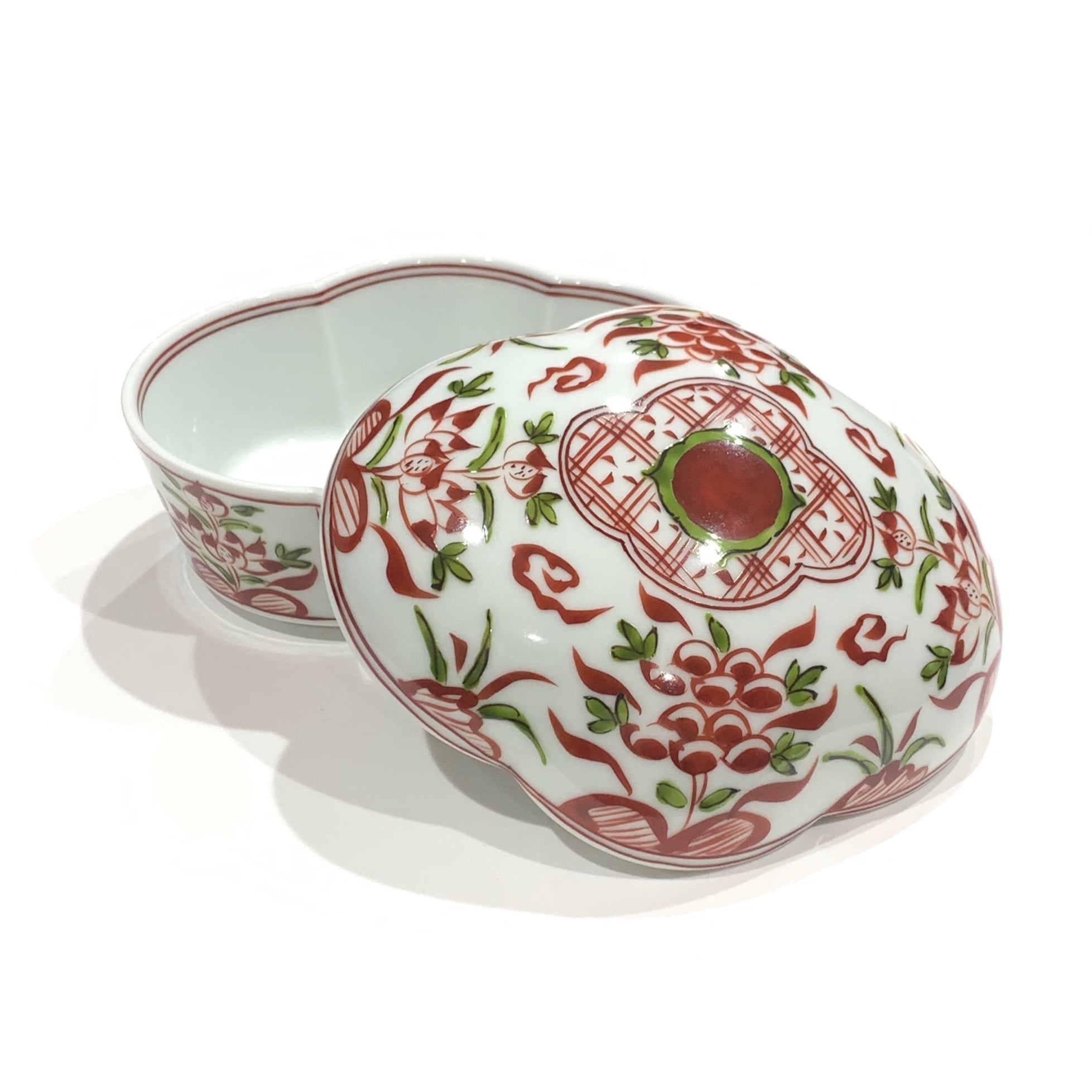 (451)✿有田焼★藤右ェ門窯★万歴赤絵木甲型小鉢5個セット★破魔オマケ付き★ 楽天市場】有田焼 赤絵万歴木瓜小付（豆鉢） : 有田焼や心器