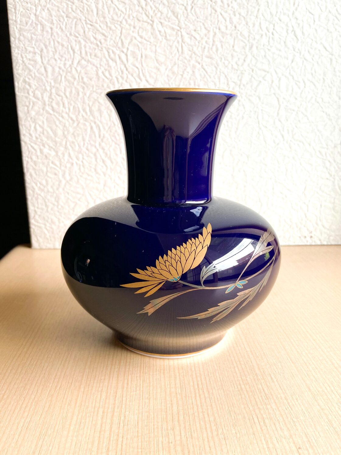 香蘭社 ルリ菊紋 花瓶 花器 有田焼 インテリア (日本) M0394 | Pay ID