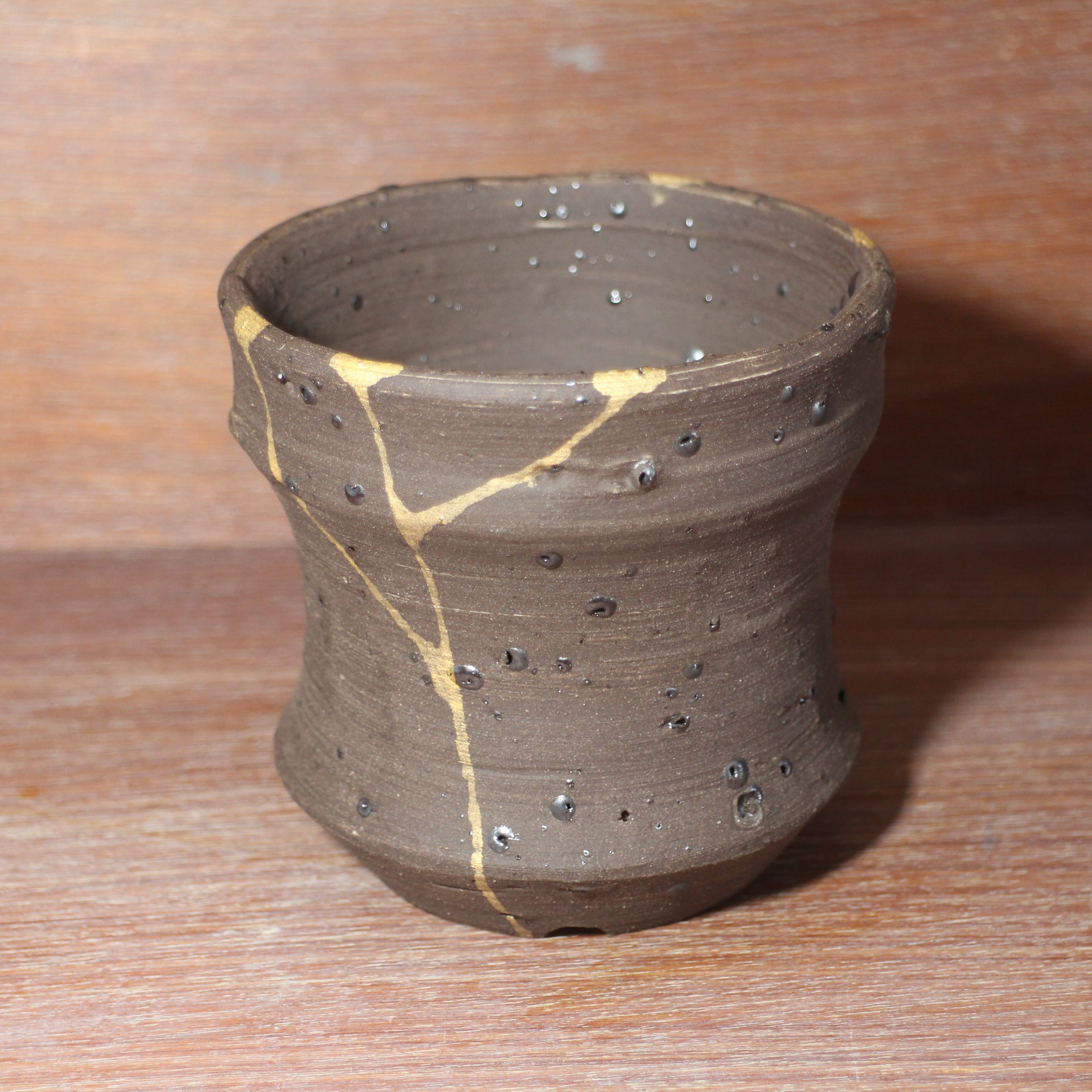 陶器製植木鉢［フェイク金継ぎ］ | 縁側陶房
