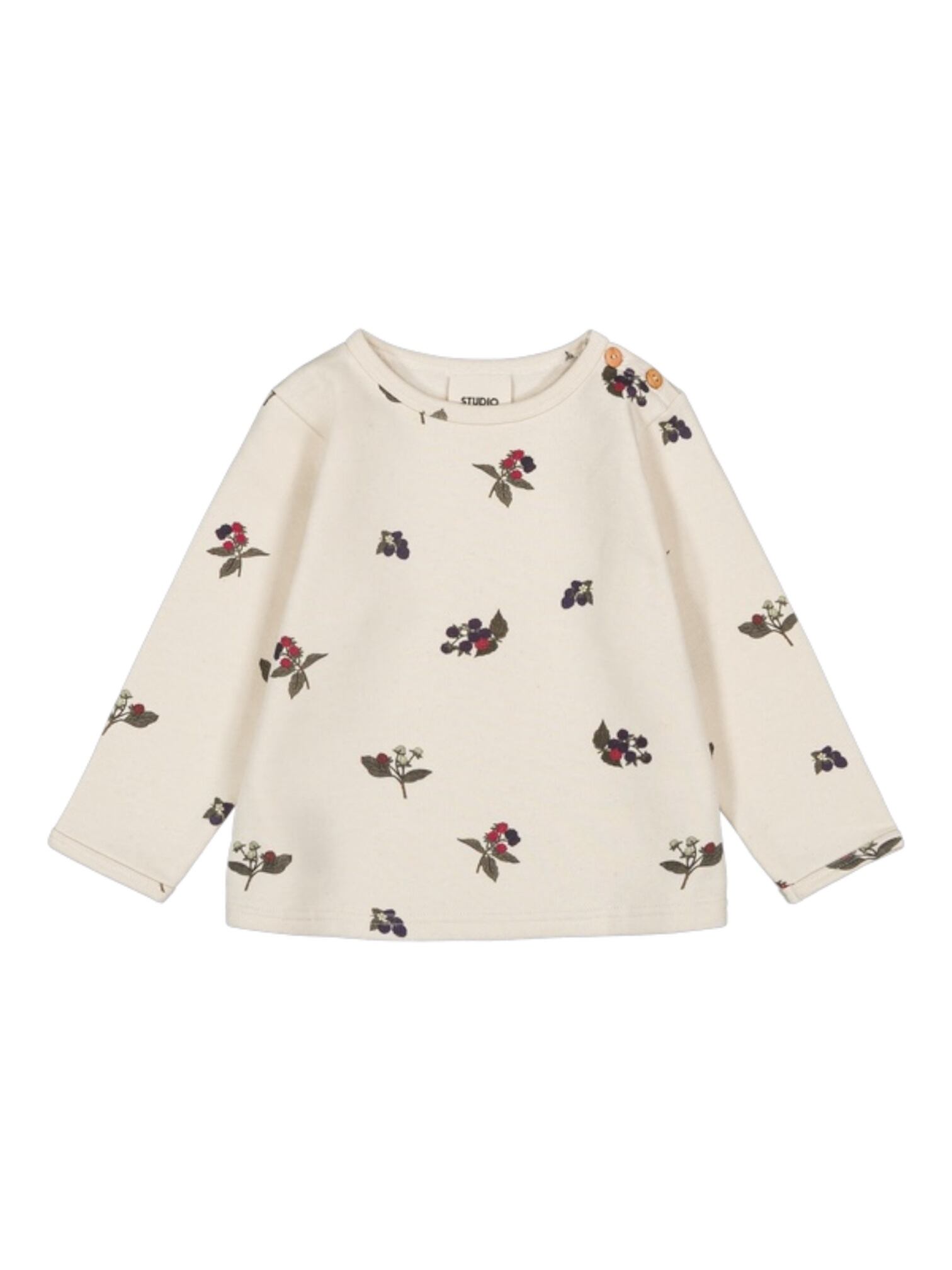 36M/4Y【STUDIO BOHEME】Sweatshirt Noé/Ecru blackberries