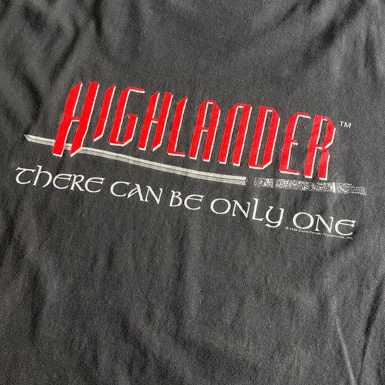 90年代 HIGHLANDER 刀剣 ムービー プリントTシャツ メンズXL 古着 90s
