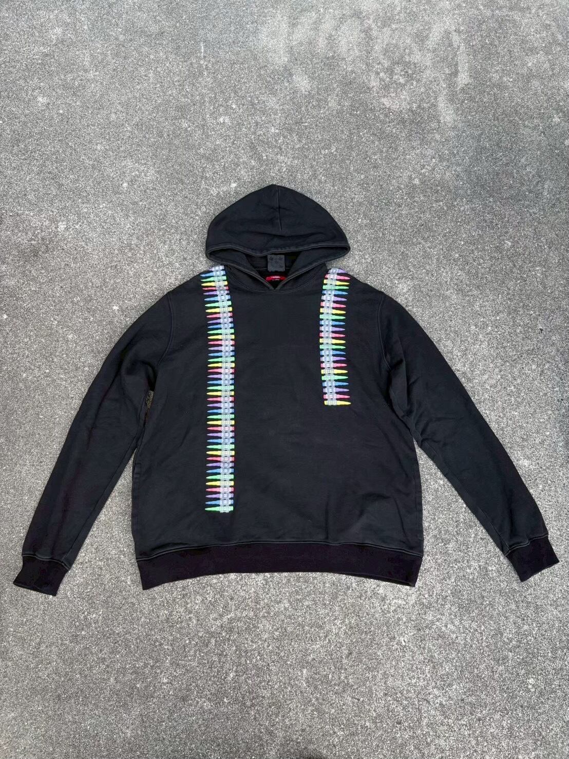 swagger rainbow bullet hoodie | tricot_archive