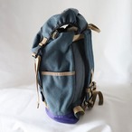 【Deadstock Item】バックパック / Top-flap Draw Backpack/ ネイビー × インディゴパープル・ボトム