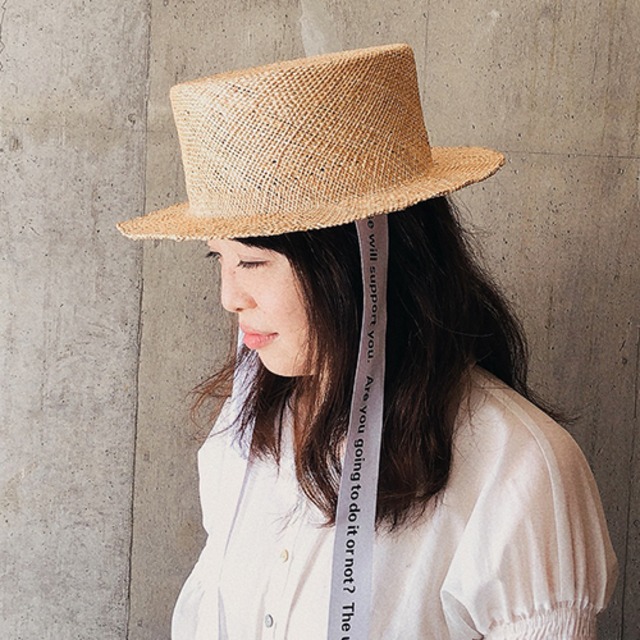 Bao Natural Canotier Hat  バオ キャノチエハット ナチュラル　　帽子