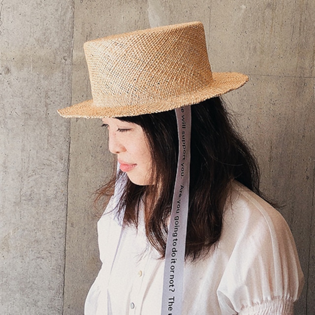Bao Natural Canotier Hat  バオ キャノチエハット ナチュラル　　帽子