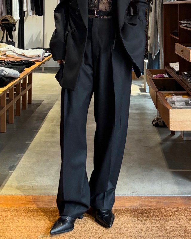 【26AW】FETICO フェティコ / パンツ / FLANNEL BELTED TROUSERS
