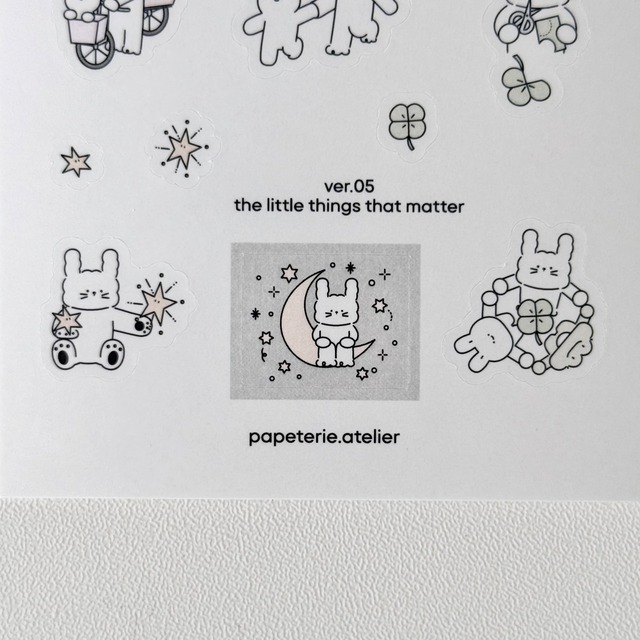 ★新作予約 papeterie.atelier 〔ver 05 sticker〕