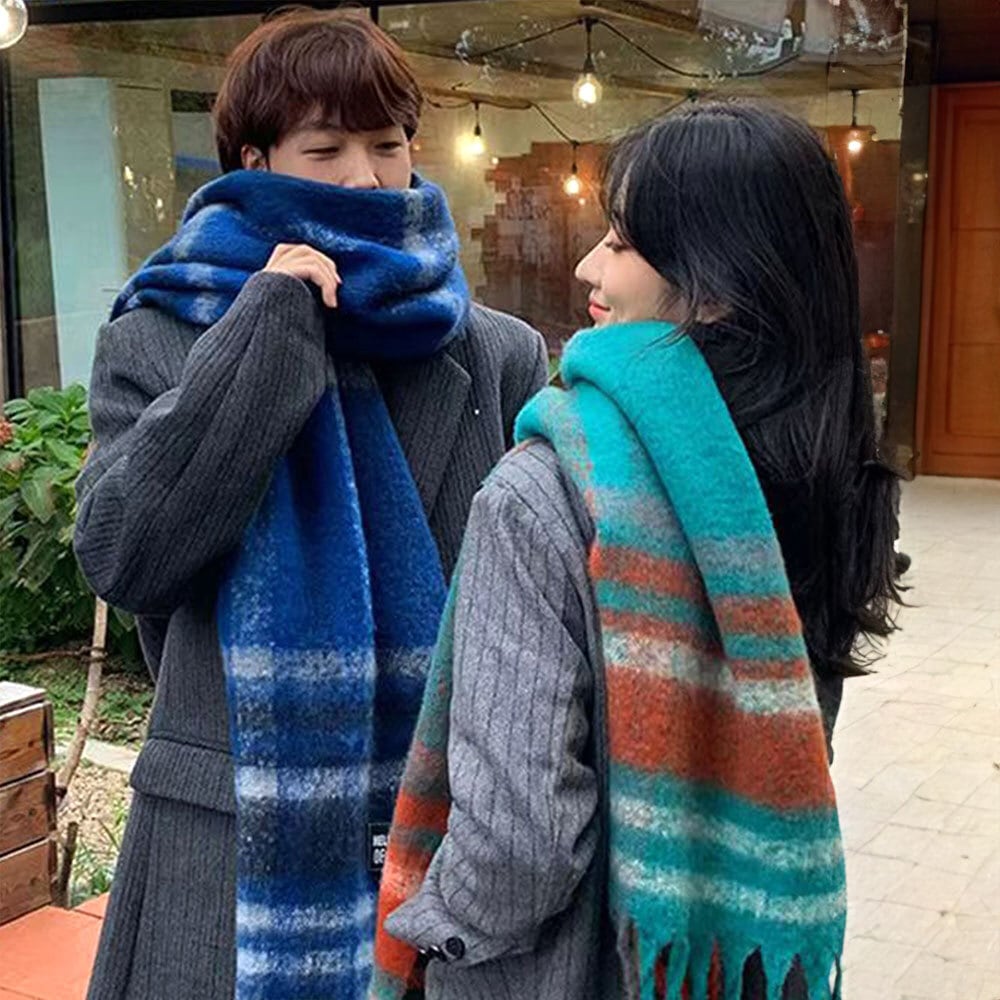 大判 マフラー レディース メンズ 秋冬 韓国 防寒 保温 大人 かわいい